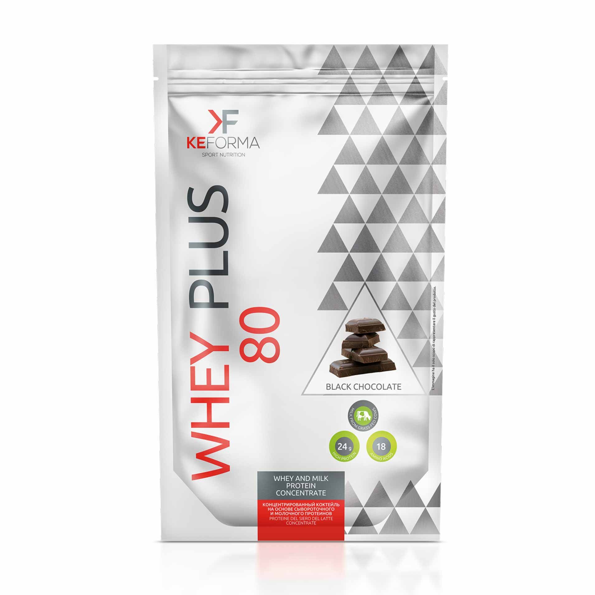 Keforma - WHEY PLUS 80 (темный шоколад), протеиновый коктейль